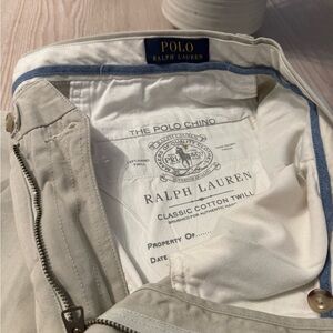 Never worn Ralph Lauren Men’s pants! Classic fit-Size 34x34 beige